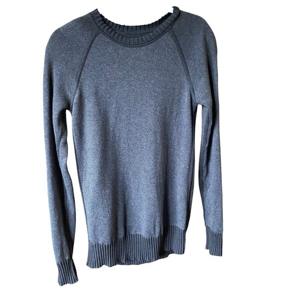 Lululemon Still Lotus Reversible Crew Neck Sweater Black Gray Womens - Picture 3 of 8